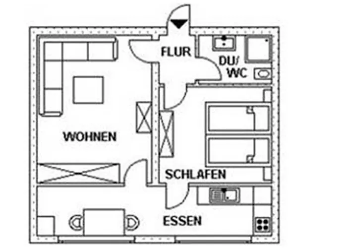 아파트 Diana - 100 M Zum *